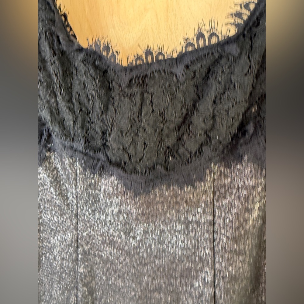 Diane Von Furstenberg Olivette Dress in Silver/Black - Picture 12 of 13
